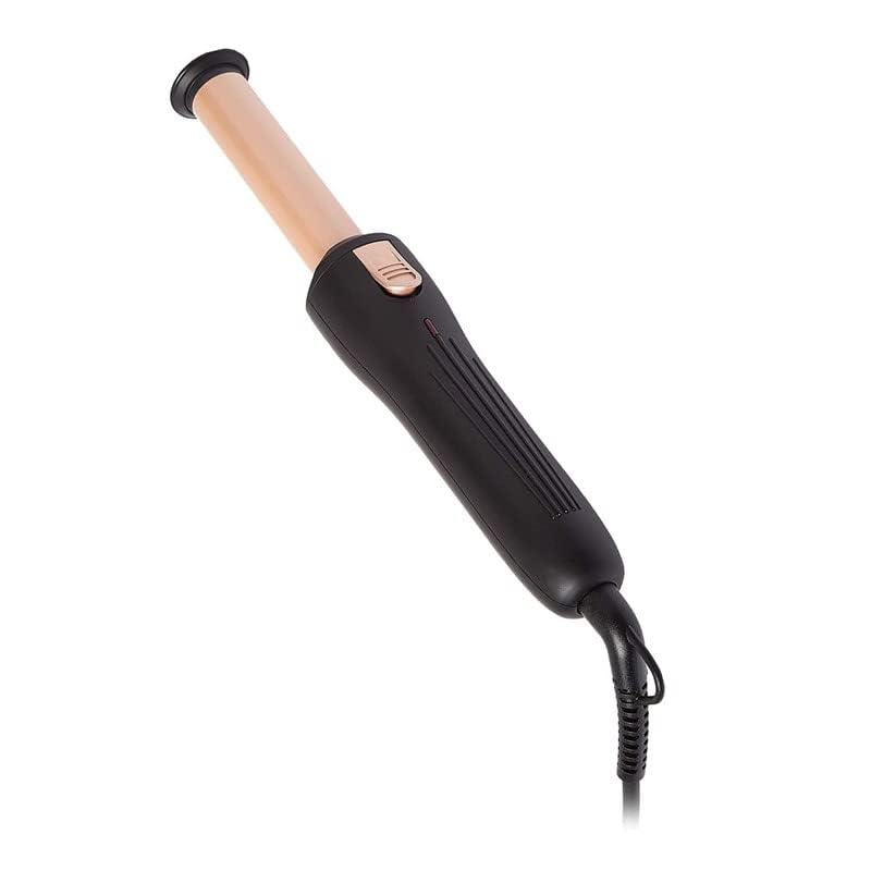 IAS HB-787 Professional Portable Travel Hair Curling Iron - Black & Gold - Telescopic Design for Easy Storage | Perfect for Home, Salon & On-the-Go Styling
