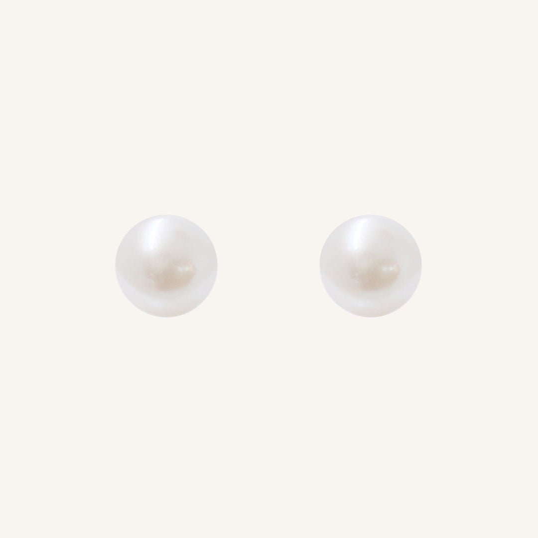 Lulu Pearl Stud Earrings - Natural Stone Jewelry for Women, Gift for Her | Perfect for Weddings, Parties & Everyday Wear