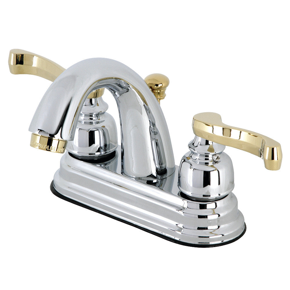 Kingston Brass KB5619FL 4 Inch Centerset Bathroom Faucet - Modern Water-Saving Design for Vanity Sink, Perfect for Home & Hotel Bathroom Renovation