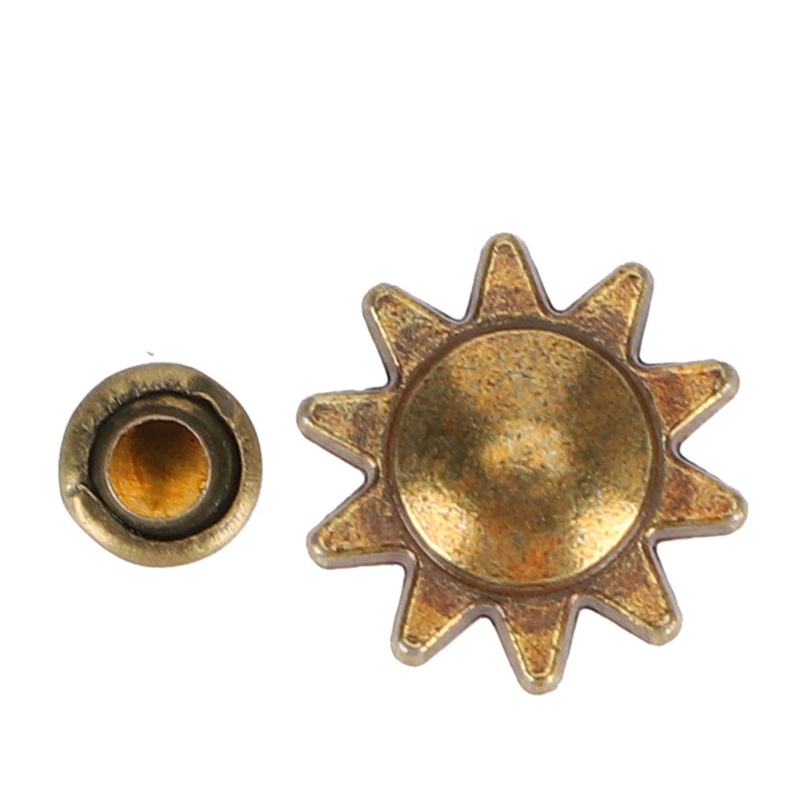 Alloy Material Clothes Rivets - DIY Decorative Metal Studs for Wallets, Backpacks, Shoes & Clothing Accessories | Perfect for Leather Craft, Fashion Design and DIY Projects