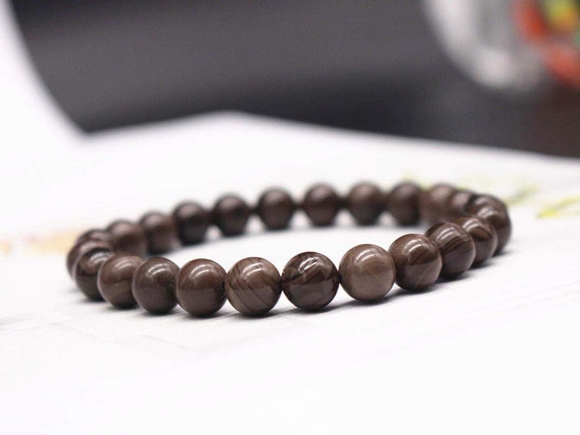 Natural Coffee Jasper Beaded Bracelet - Handmade Gemstone Jewelry for Women, Healing Crystal Beads Bracelet, Wholesale Bulk Supply | Perfect for Meditation, Yoga, Spiritual Gifts & Boho Fashion Accessories