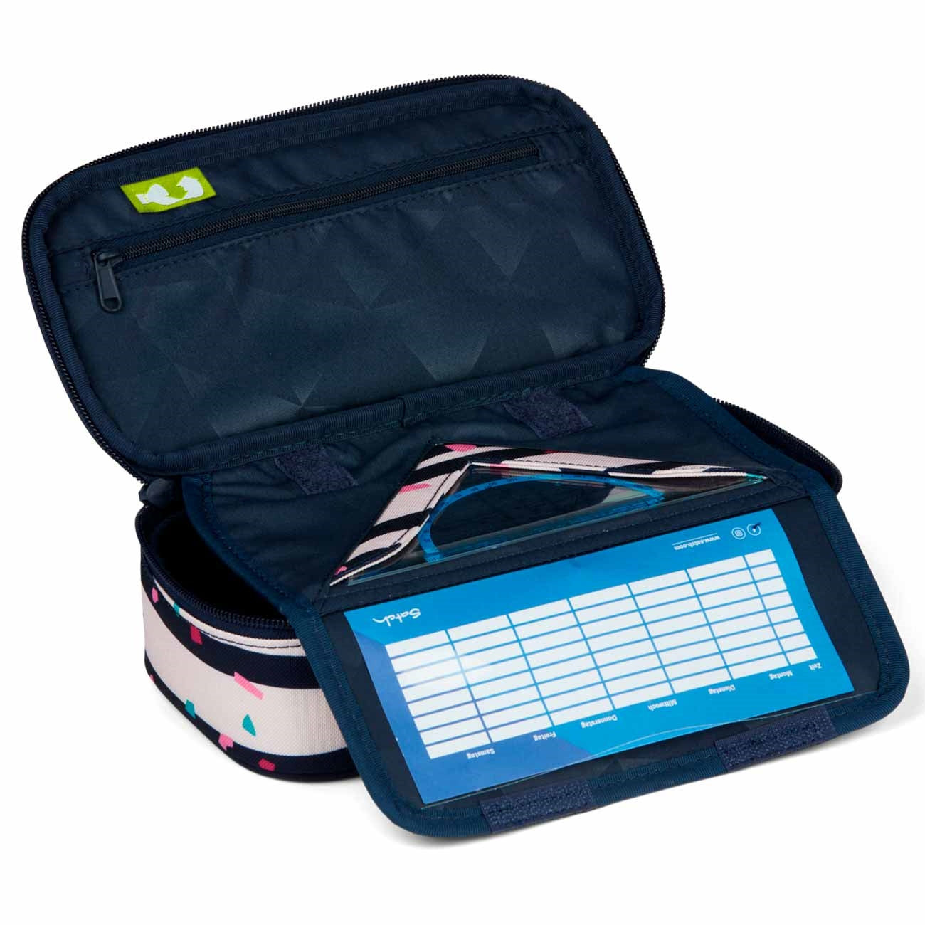Satch Happy Flakes Pencil Box - Durable School & Office Organizer for Pens, Pencils & Art Supplies - Perfect for Students, Teachers & Artists