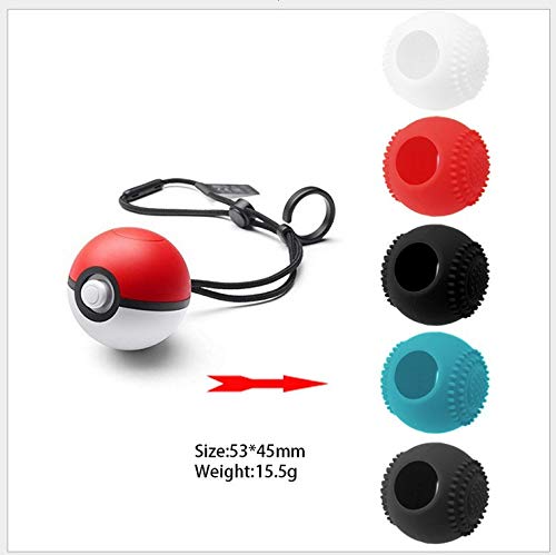**Anti-Slip Silicone Protective Case Cover for Nintendo Switch & Pokemon Let's Go Pikachu/Eevee Poke Ball Plus - Green | Portable Storage Pouch, Non-Slip Grip, Durable Rubber Skin - Perfect for Gaming, Travel & Home Use**