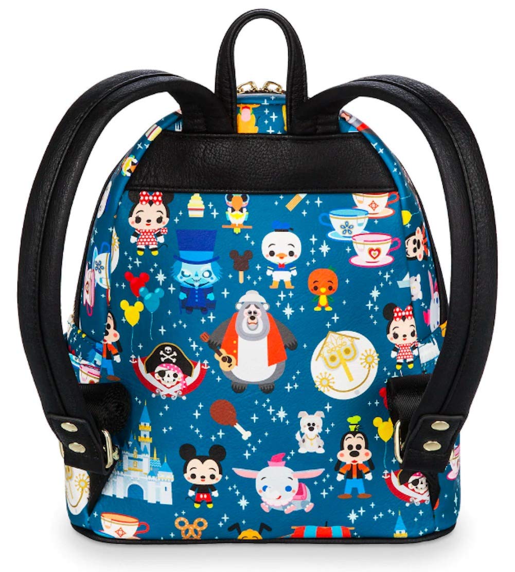 Disney Parks Attractions Mini Backpack Purse by Loungefly - Cute Collectible Crossbody Bag for Disney Fans, Theme Park Visits & Everyday Use