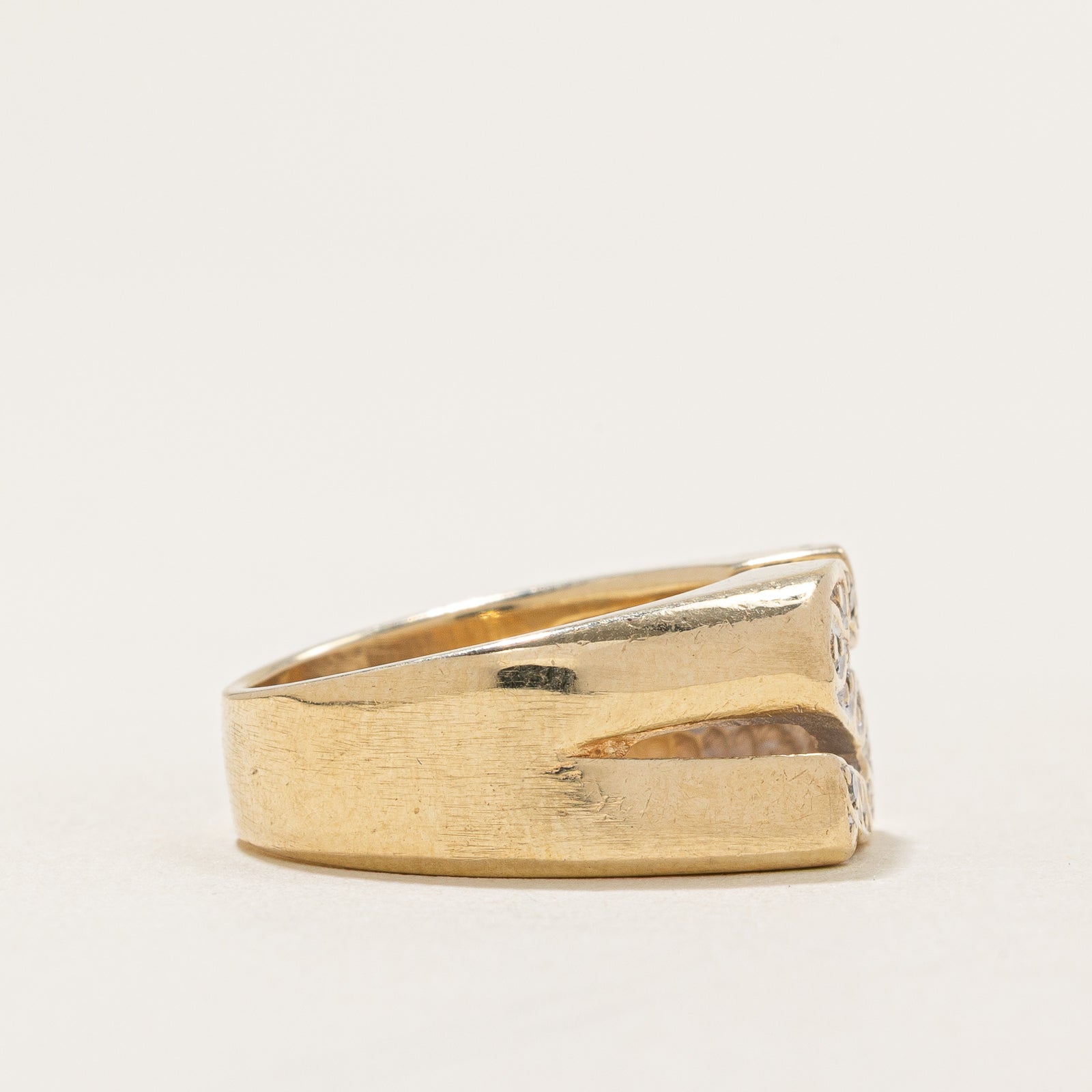 Diamond 'S' Initial Ring - 0.035ctw Genuine Diamond, Size 4.5 - Perfect for Birthdays, Anniversaries & Personalized Gifts