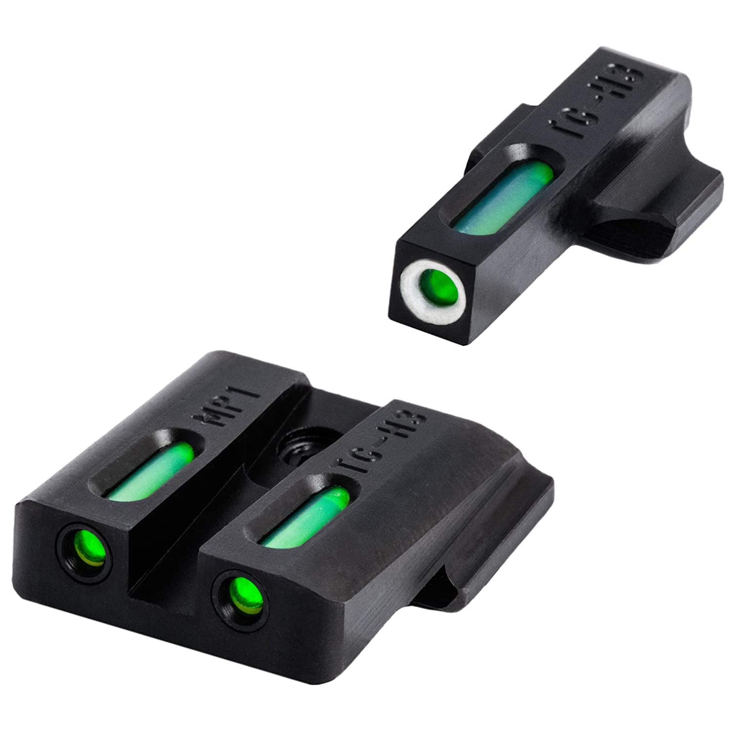 TRUGLO TFX Handgun Sight - Durable Shock-Resistant Compact Tritium & Fiber-Optic Sight for Pistols | Bright Glow for Day & Night Use | Perfect for Home Defense, Tactical Training & Concealed Carry