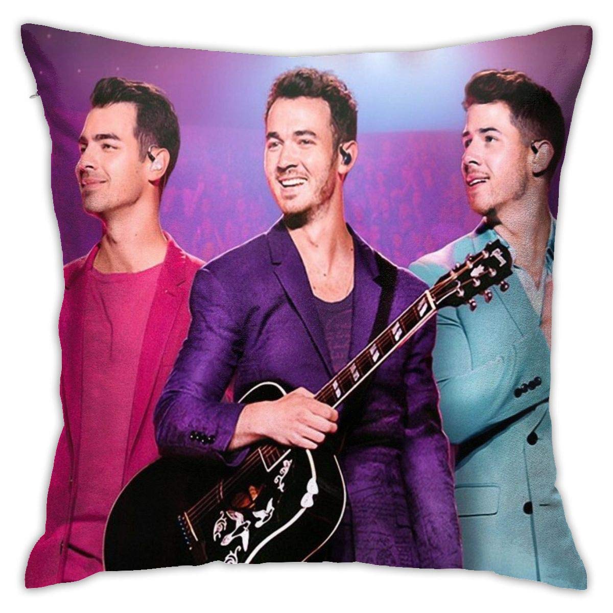 Jonas Brothers Tour 2020 Merchandise - Soft & Durable Pillowcases, Floor Cushions, Sofa Cushion Covers, Backrest & Car Seat Covers - Perfect for Home Decor, Living Room, Bedroom & Vehicle Comfort