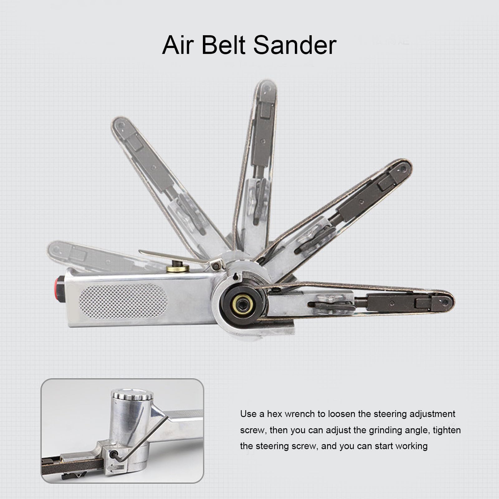 **Industrial Air Belt Sander with 1/4