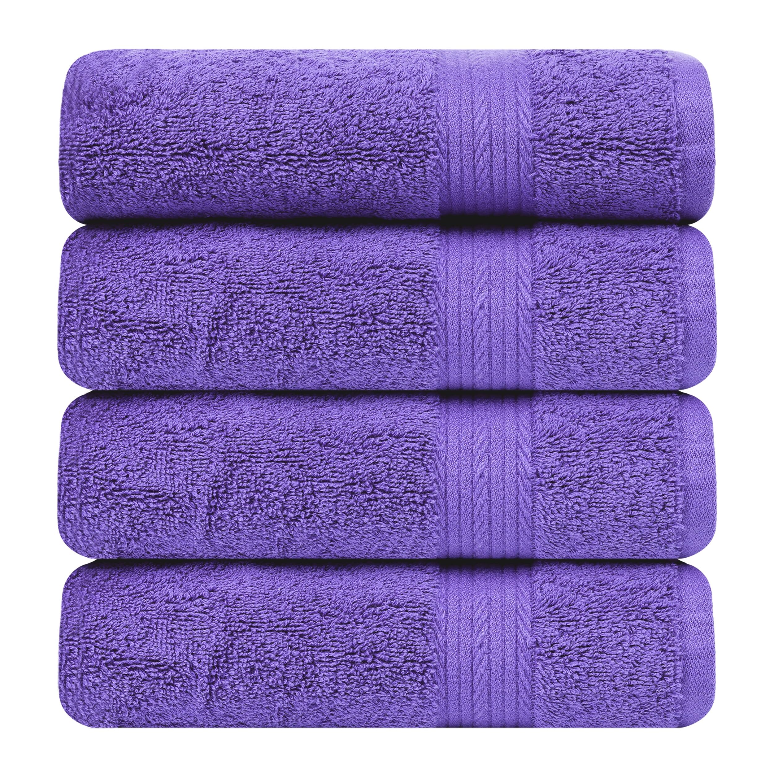 Premium 100% Cotton Bathroom Hand Towels Set of 4 - 18
