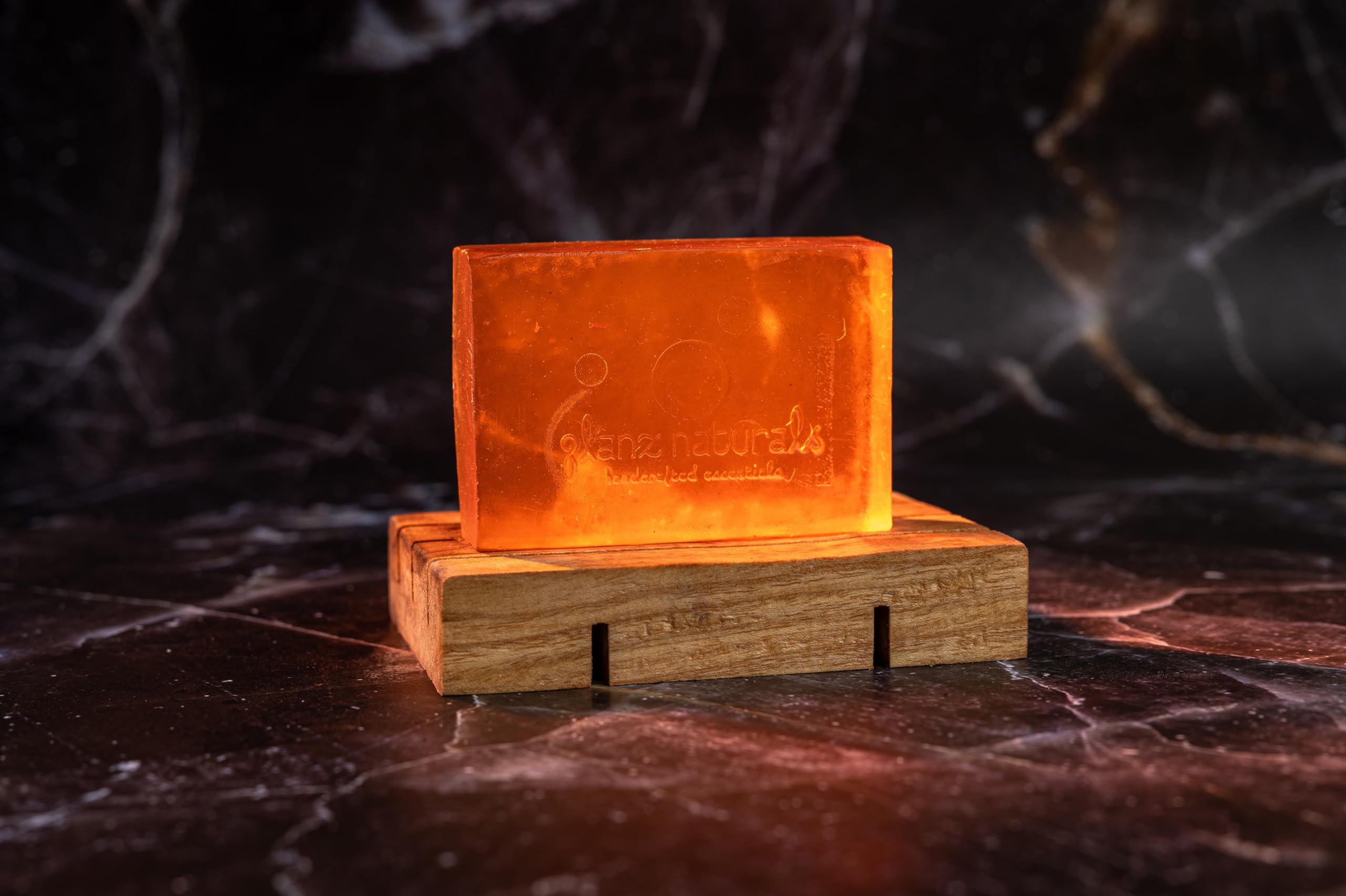 GLANZ NATURALS Saffron Skin Whitening Soap with Turmeric & Coconut Oil - 100g Kesar Soap for Brightening, Blemish-Free & Glowing Skin | Natural Skincare for Daily Cleansing & Radiance Boost