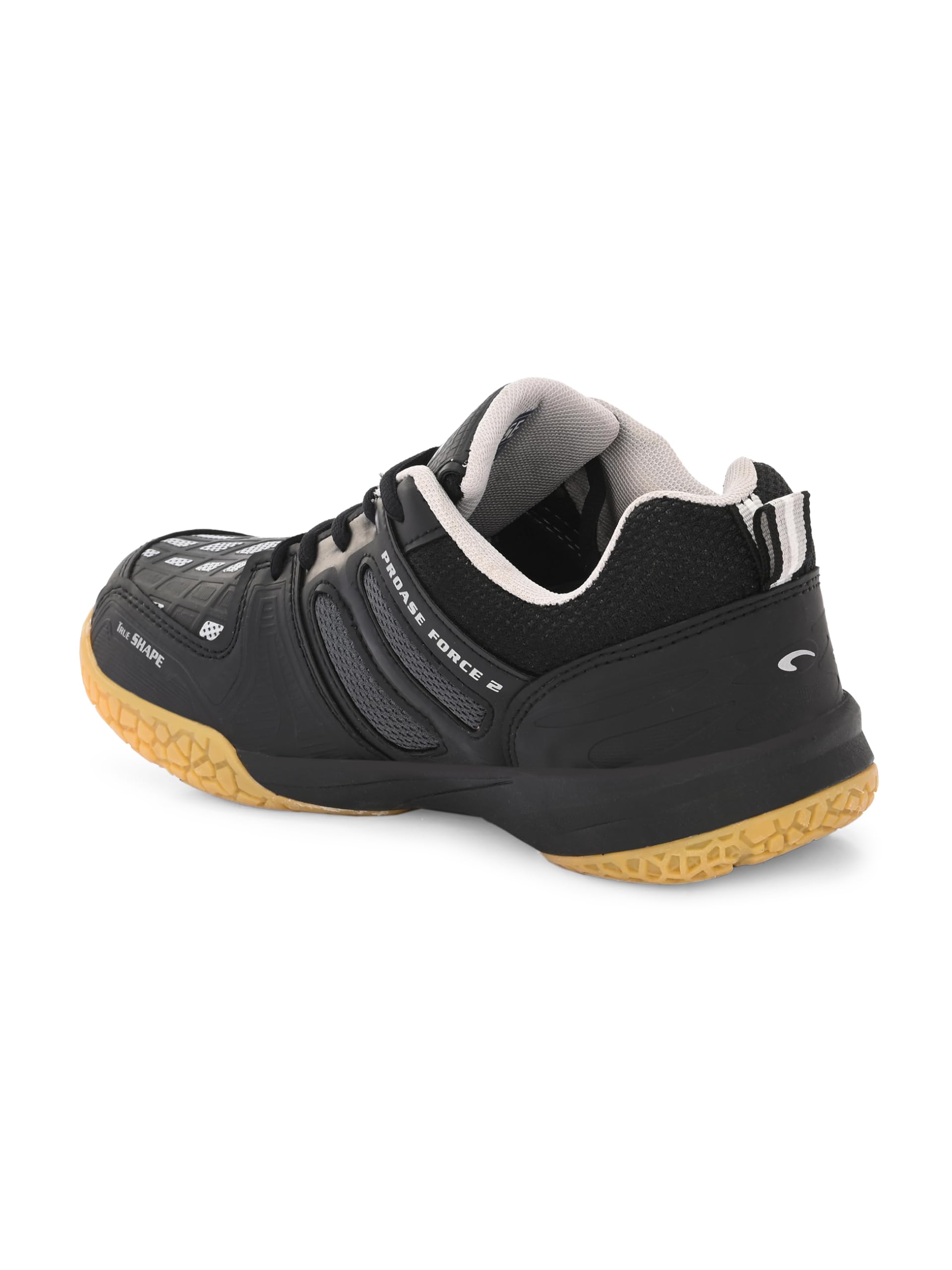Pro ASE Non-Marking Badminton Shoes - Lightweight & Durable Indoor Court Shoes for Squash, Table Tennis, Pickleball | X-Cushion Technology, Active Grip Sole, Toe Assist | Men's & Women's Unisex Sports Shoes in Blue & Black | Perfect for Gym, Training & Competitive Play