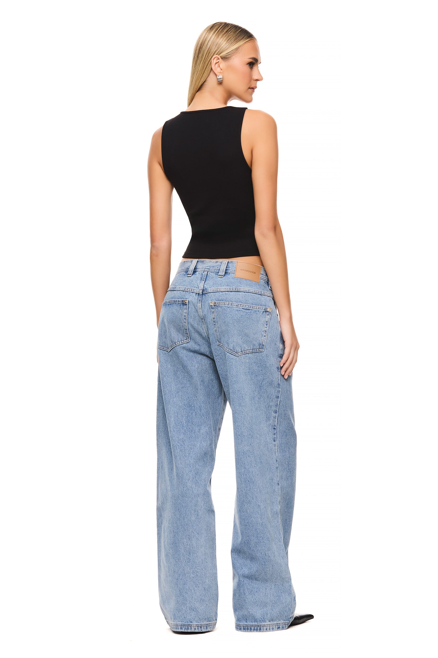 Nina Black Tank Top for Women - Stylish & Comfortable Casual Wear for Everyday Outfits & Layering