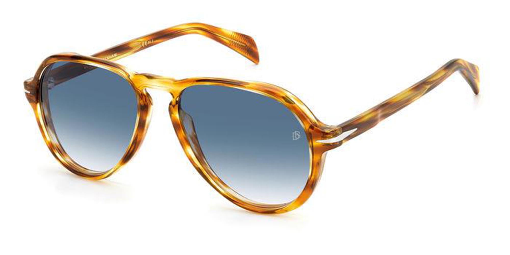 David Beckham DB7079/S Men's Sunglasses - Polarized UV Protection Aviator Style for Driving, Outdoor Sports & Fashion