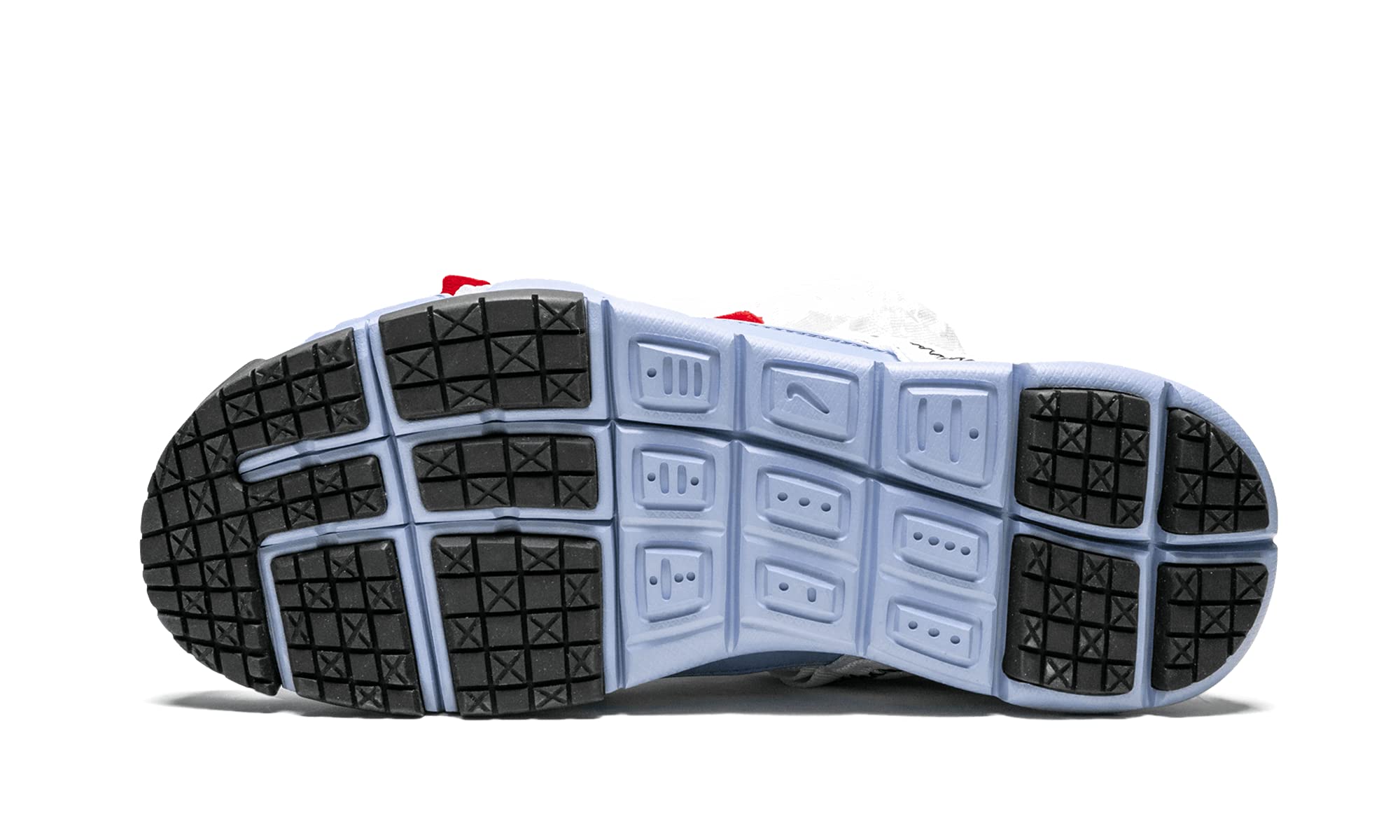 Nike Mars Yard Overshoe Men's Sneakers - Tom Sachs Collaboration White/Cobalt-Red Nylon Shoes for Running, Hiking & Streetwear Fashion