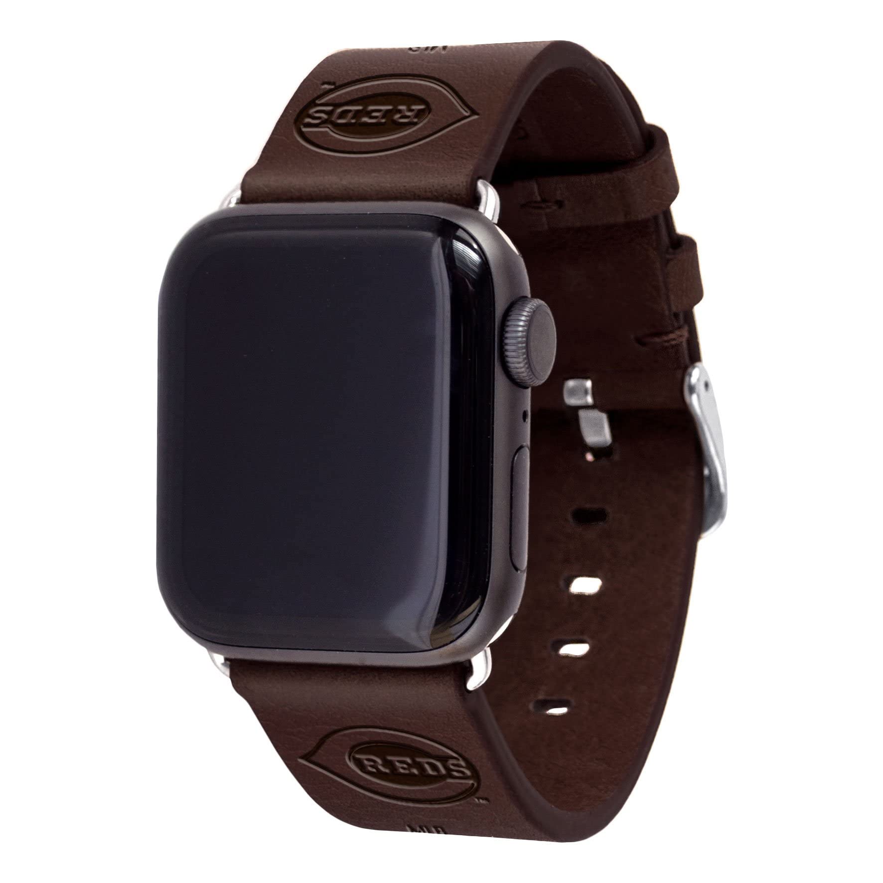 Premium Leather Band for Apple Watch - Cincinnati Reds Game Time Edition - Perfect for Sports Fans & Game Day Outfits