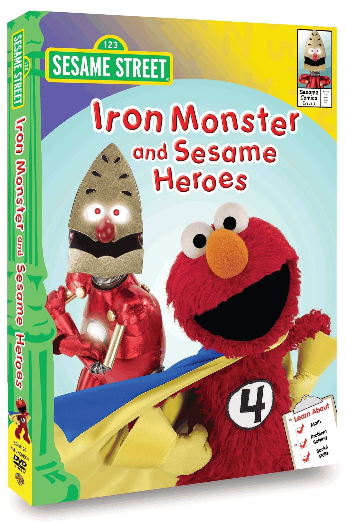 Sesame Street: Iron Monster and Sesame Heroes DVD - Fun Educational Kids Movie for Preschool Learning & Family Movie Night