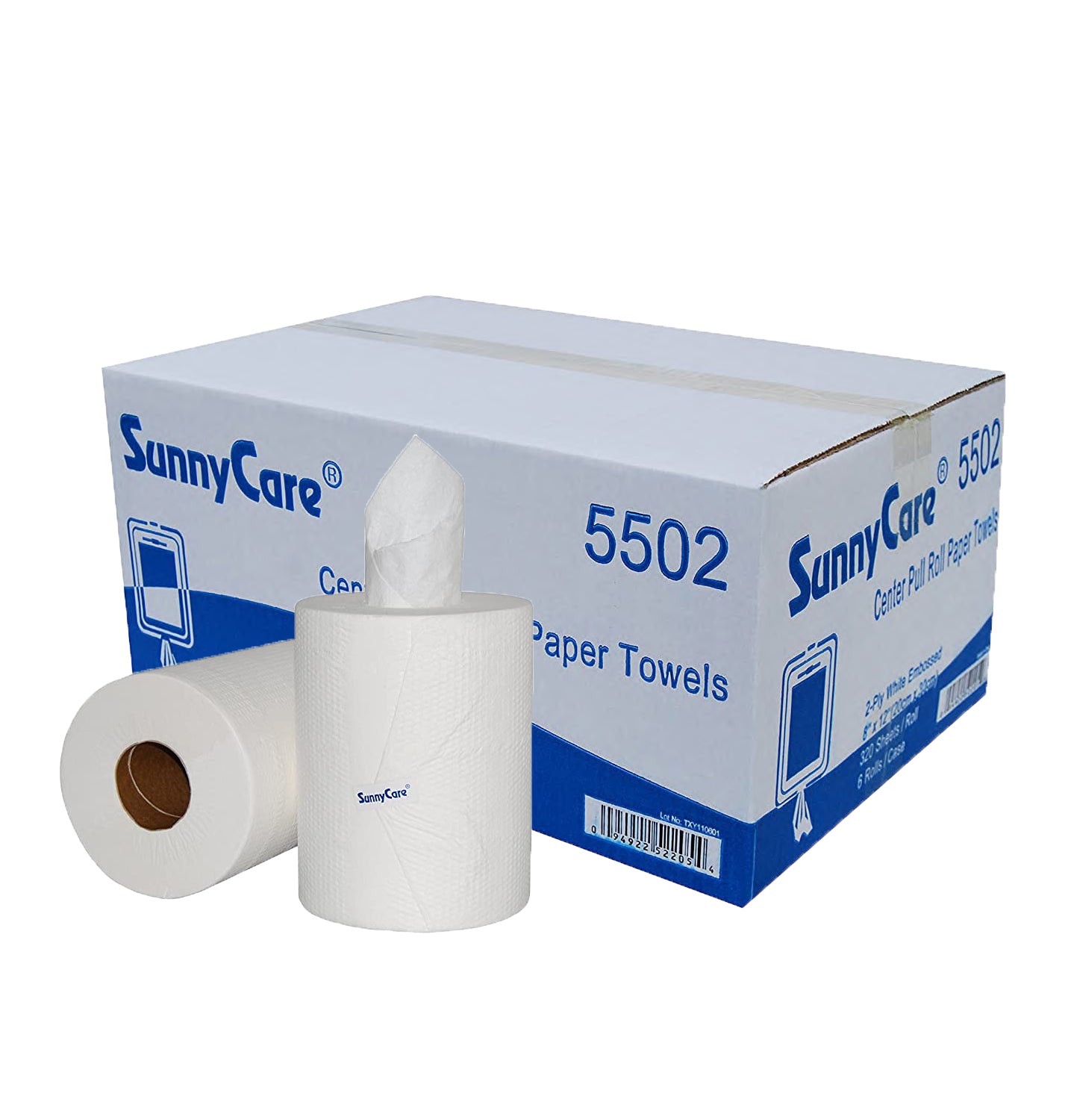 Premium 2-Ply White Recycled Jumbo Bathroom Tissue Roll - 2000' (6 Rolls per Case) | Soft, Strong & Eco-Friendly for Home, Office & Commercial Use