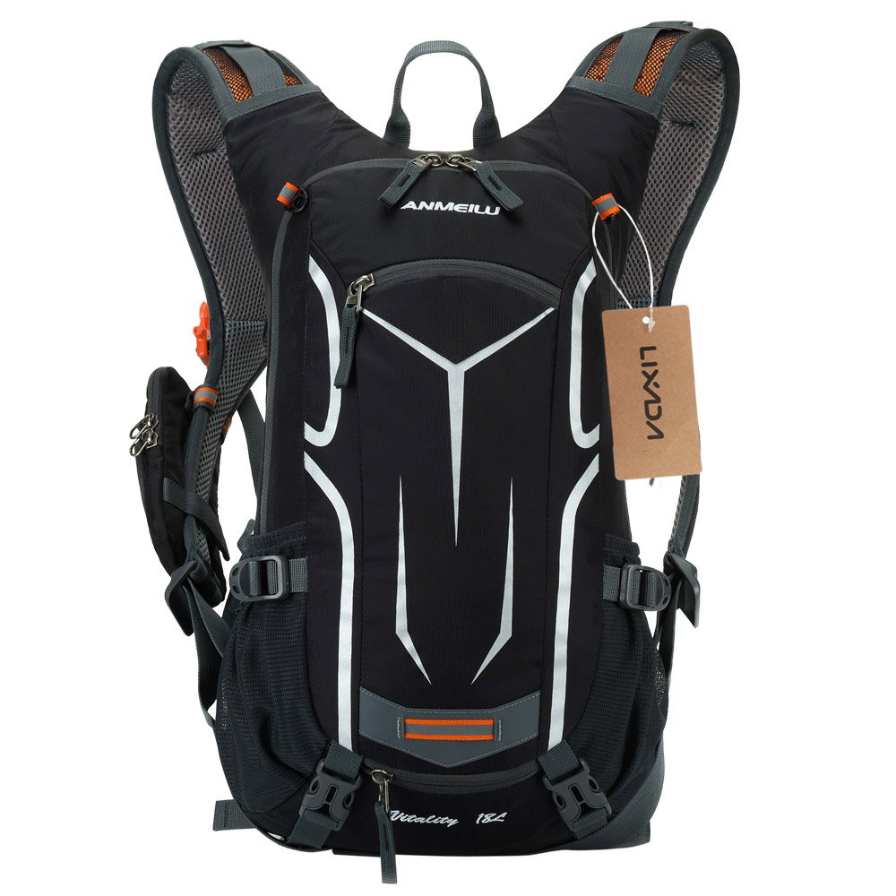 Lixada 18L Waterproof Cycling Backpack - Lightweight Breathable Bike Backpack with Rain Cover for Men & Women - Perfect for Bicycle Commuting, Outdoor Travel, Hiking and Mountain Climbing Adventures