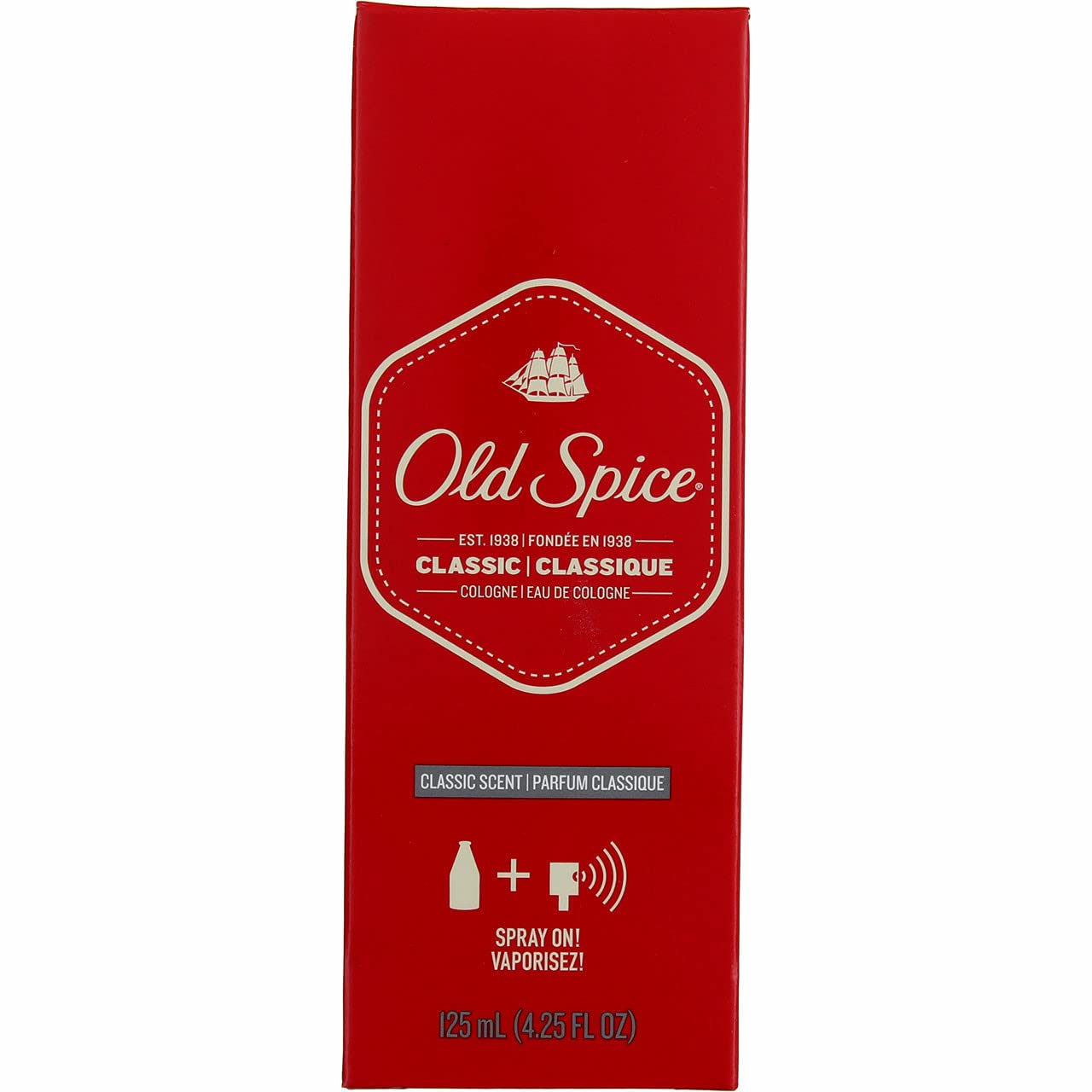 Old Spice Classic Cologne Spray for Men - 4.25 oz (Pack of 12) | Fresh & Masculine Scent | Perfect for Daily Wear, Gifts & Special Occasions