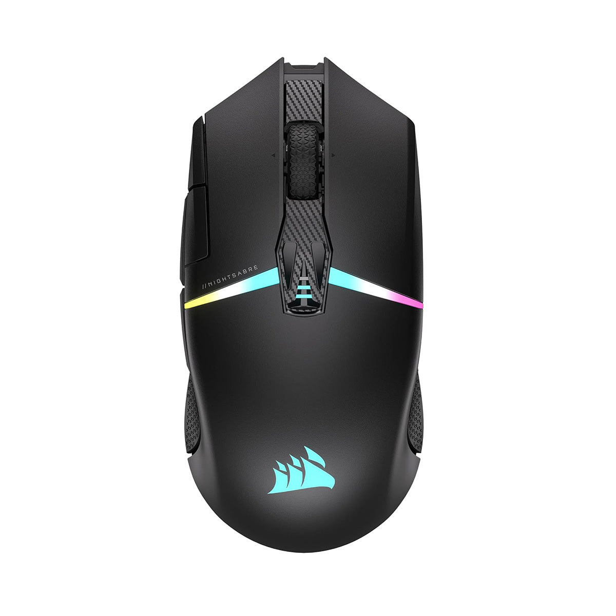 Corsair Nightsabre Wireless Gaming Mouse - RGB Backlit, Optical Sensor, Ergonomic Design for PC & Mac - Perfect for FPS, MOBA & Esports Gaming