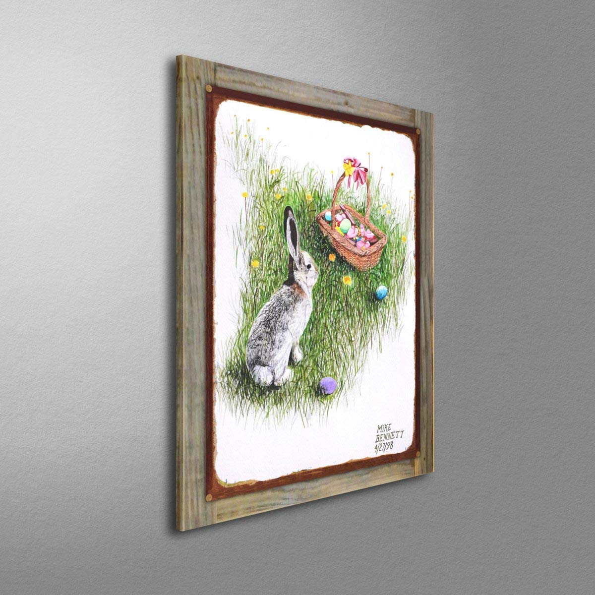 Rustic Easter Basket Painting - 17