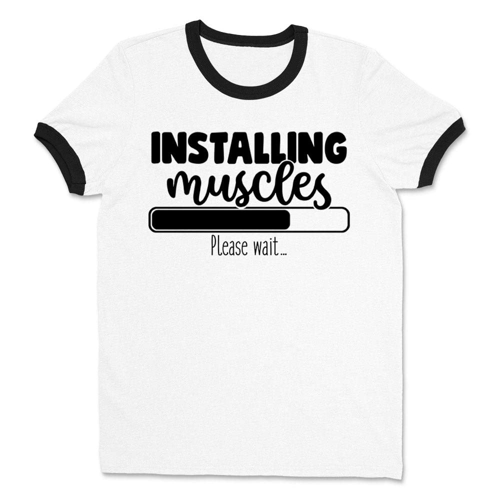 Unisex Gym Ringer Tee Shirt - Workout & Fitness Apparel for Men & Women | Perfect for Weightlifting, CrossFit & Gym Training