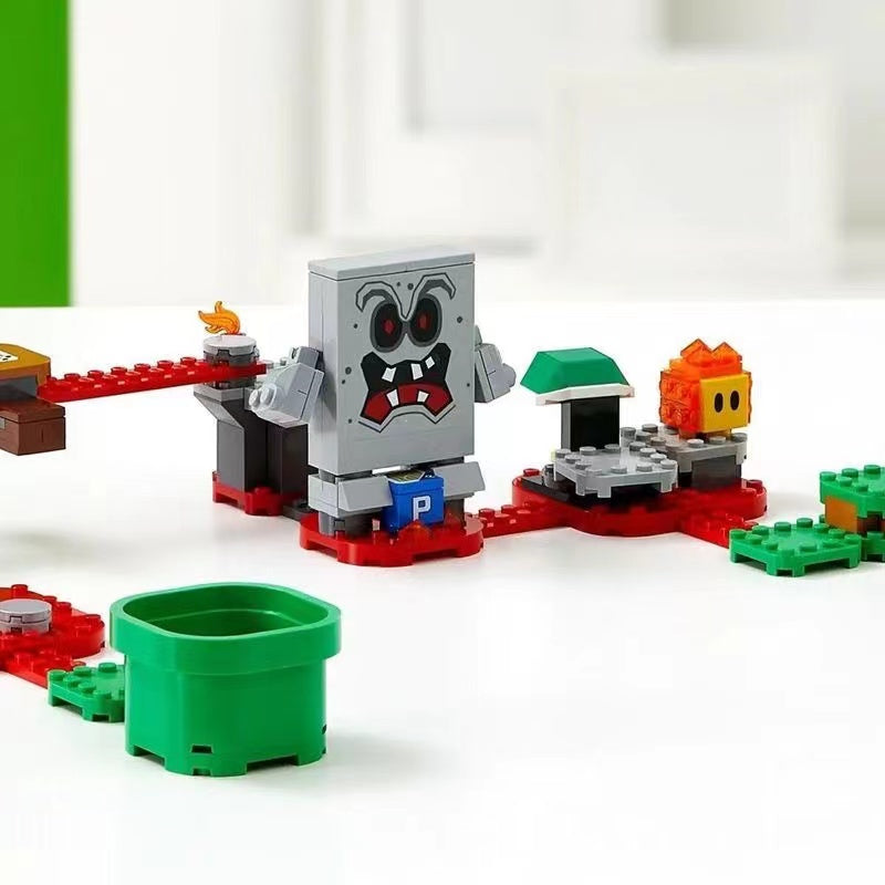 133 pcs Whomp’s Lava Trouble Expansion Set - Super Mario Board Game Accessory for Family Game Night & Kids Party Fun