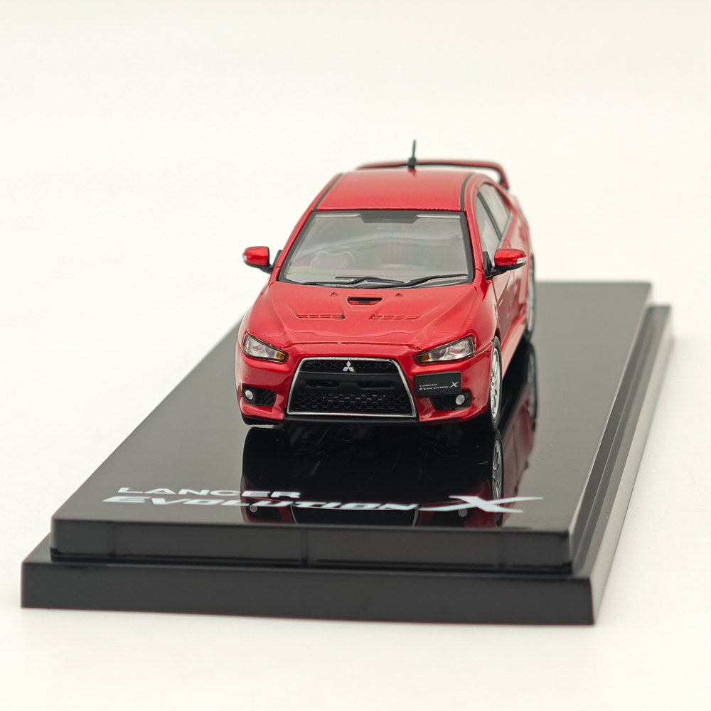 1/64 Mitsubishi Lancer Evolution X Phantom Red Metallic Diecast Model Car - Limited Collector's Edition for Car Enthusiasts & Display - Perfect for Showcases, Gifts, and Racing Collections