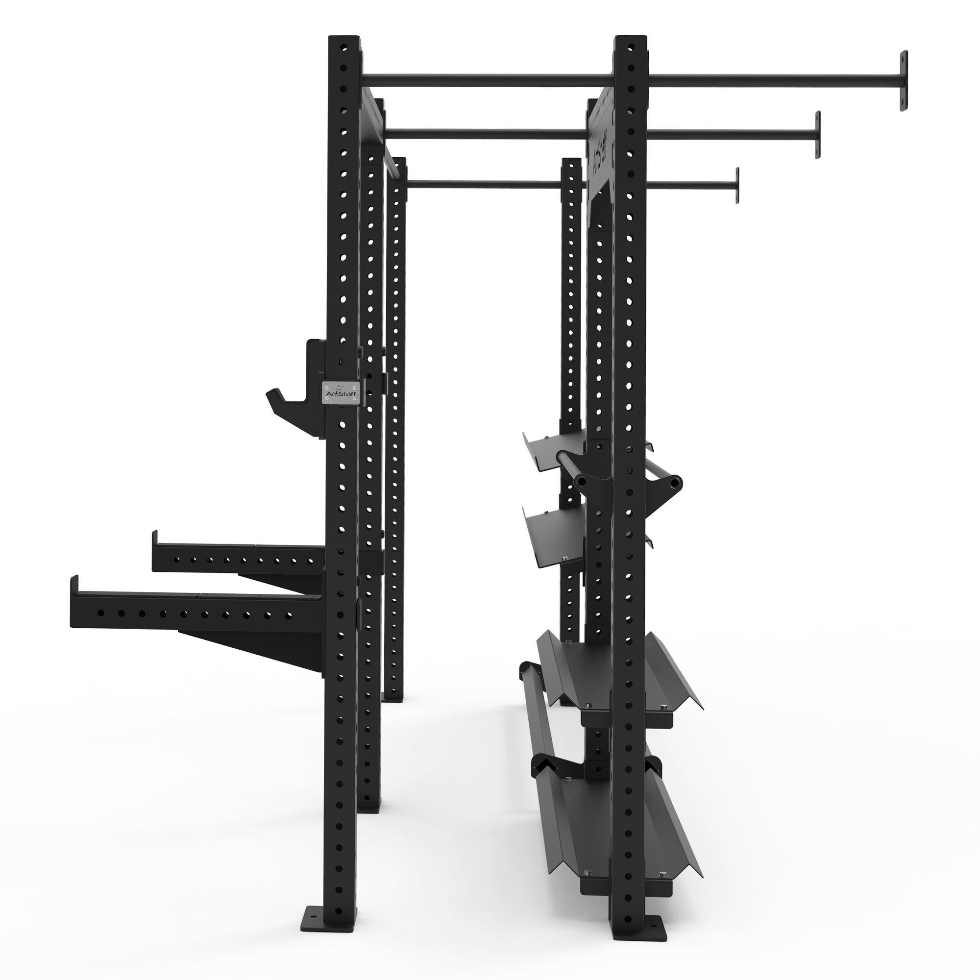 AmStaff Fitness Modular Rig - 82in Power Rack for Home Gym Strength Training & CrossFit Workouts