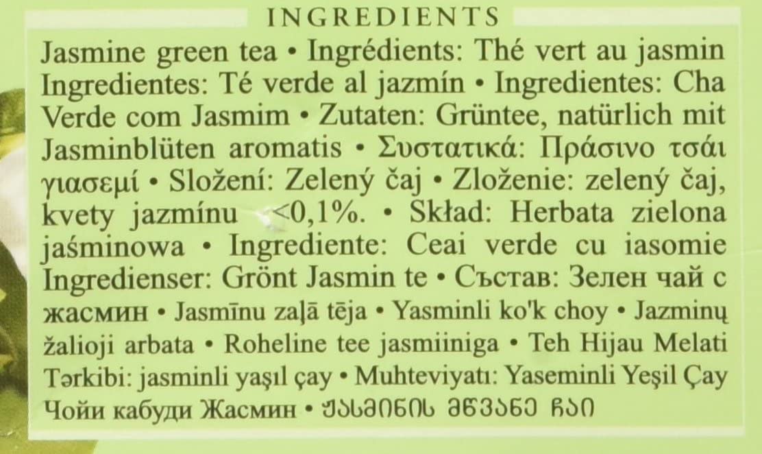 Ahmad Tea Jasmine Romance Green Tea - 20 Tea Bags per Box (Pack of 6) | Premium Floral Jasmine Green Tea for Relaxation & Afternoon Tea Time