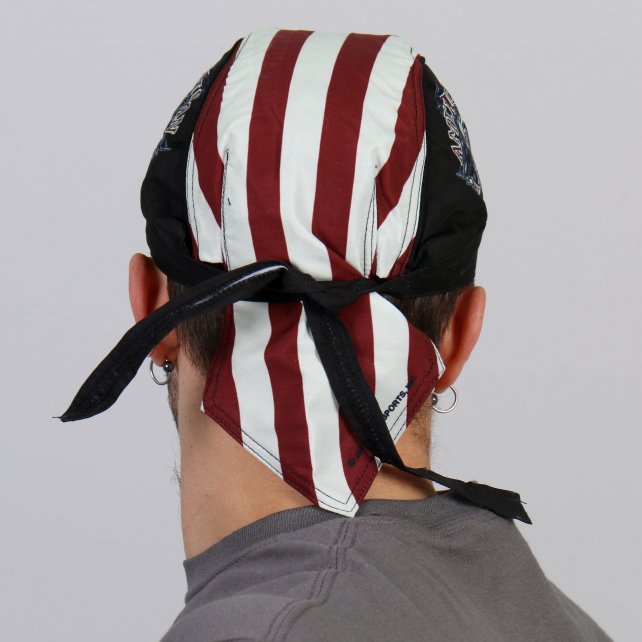 Premium American Ride Eagle Headwrap Du Rag - Patriotic Leather Bandana for Motorcycle Riders & Outdoor Enthusiasts | Perfect for Biking, Sports & Casual Wear