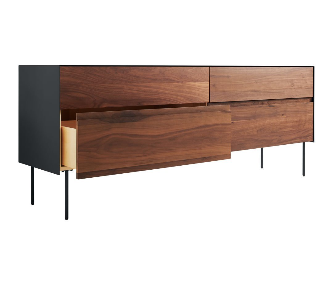 4 Drawer Dresser for Bedroom - Modern Wooden Chest of Drawers with Smooth Gliding Drawers, Perfect for Clothes Storage & Bedroom Organization