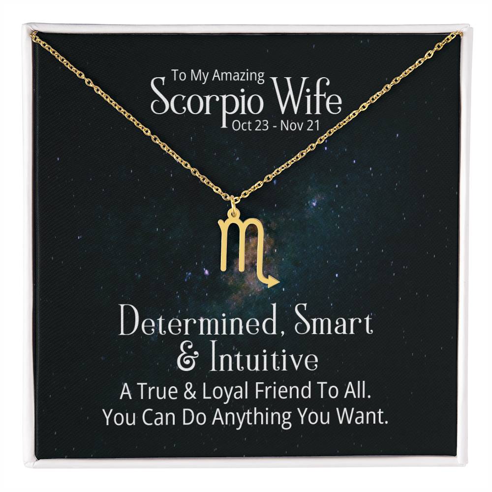Scorpio Wife Gift from Husband - Unique Zodiac Sign Present for Scorpio Women - Perfect for Birthday, Anniversary & Special Occasions