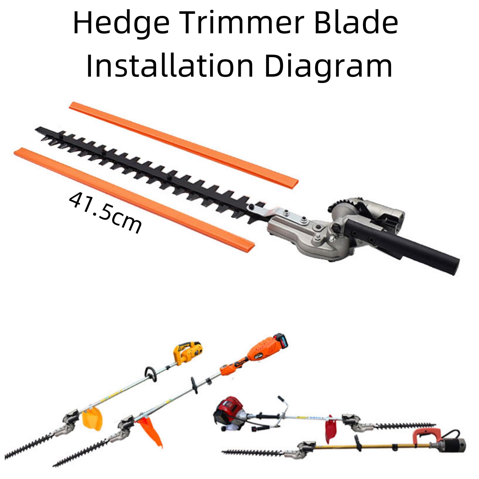 26mm Hedge Trimmer Attachment Replacement Parts for Brush Cutters - Compatible with Garden Trimmers & Landscaping Tools | Perfect for Lawn Care, Hedge Trimming & Yard Maintenance