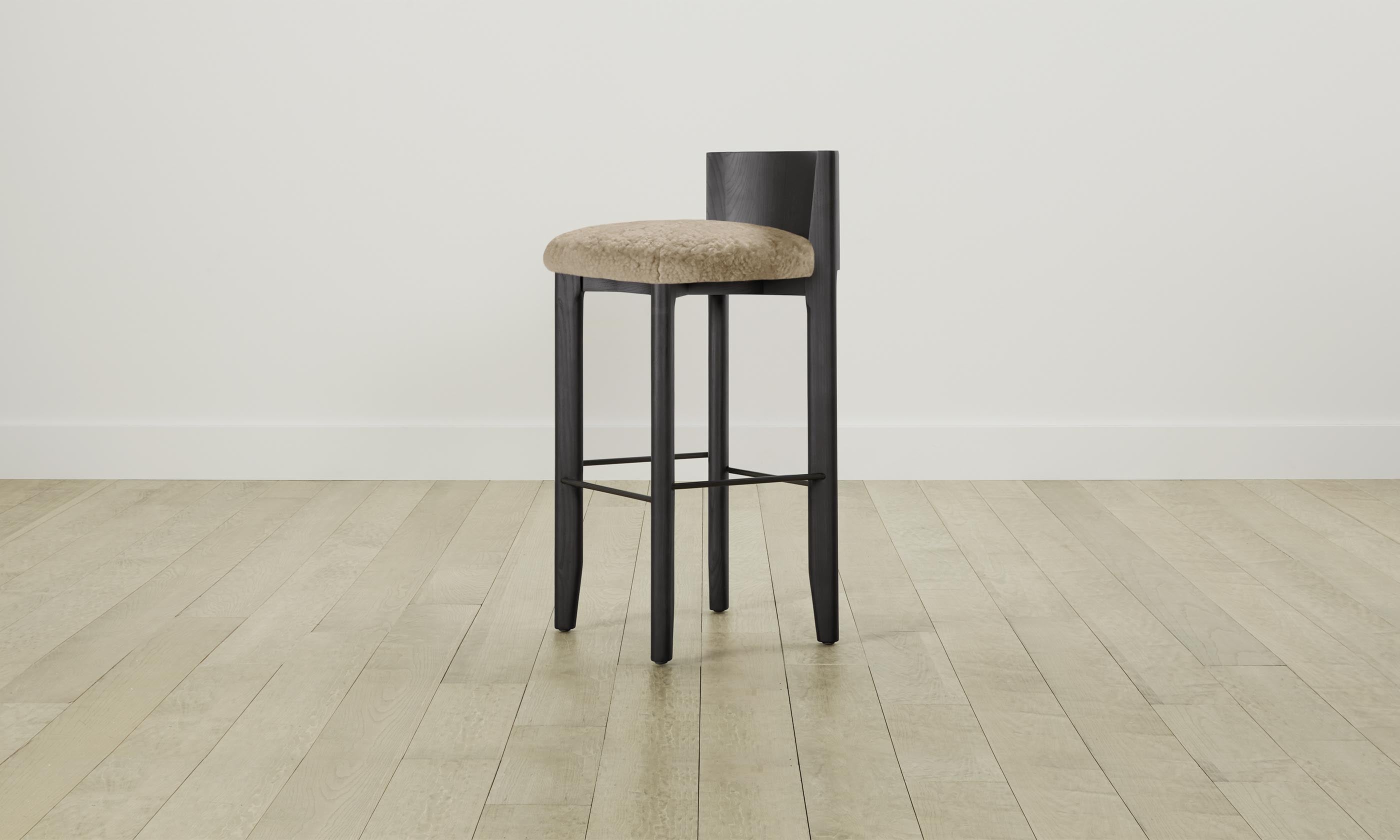 Delancey Bar & Counter Stool - Shearling Toffee Upholstered Swivel Stool for Kitchen Island, Breakfast Nook & Home Bar - Modern Comfort Seating