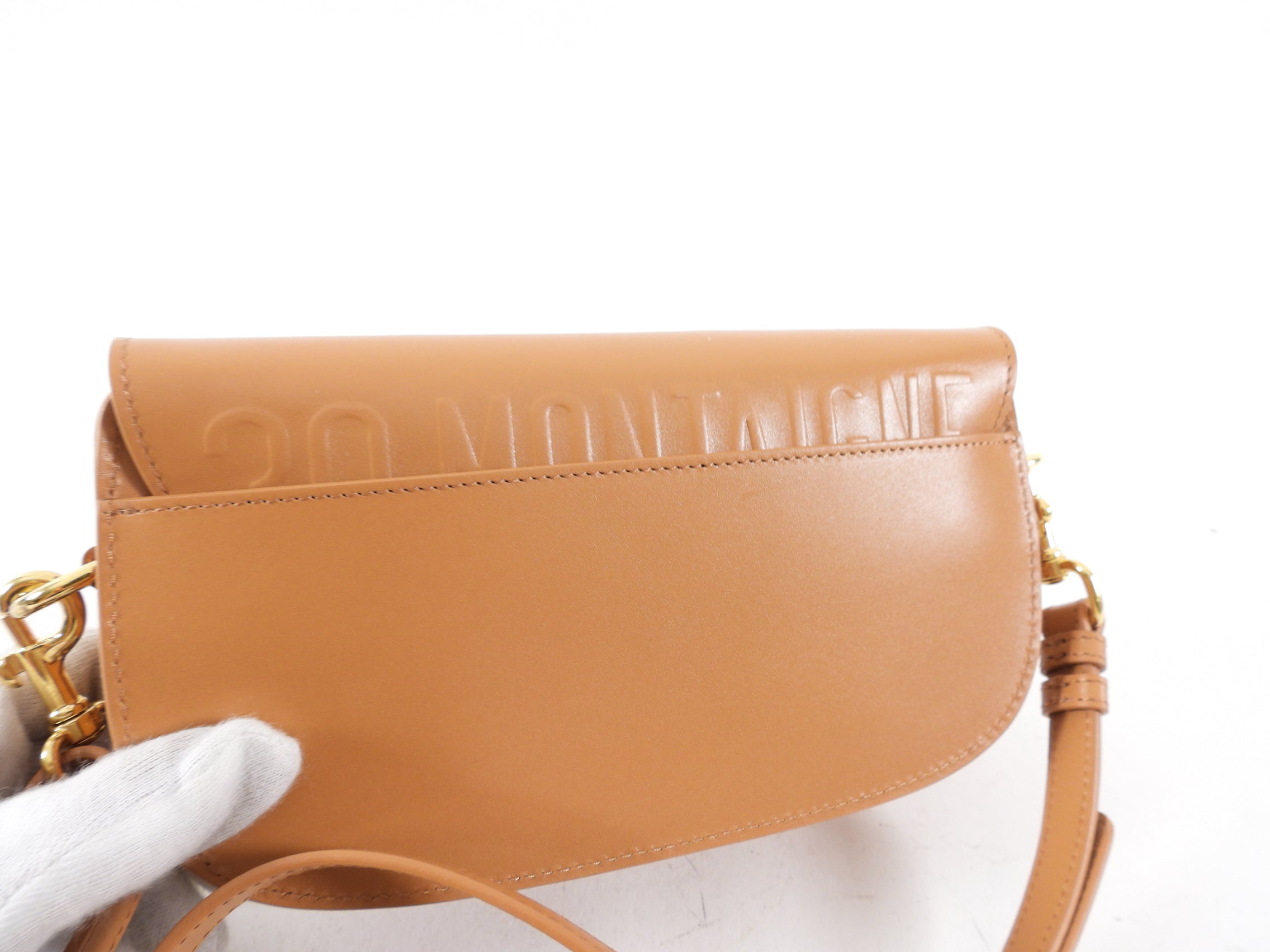 Dior Tan Box Calfskin East West Bobby Crossbody Bag - Luxury Leather Shoulder Purse for Women, Perfect for Date Night & Evening Events