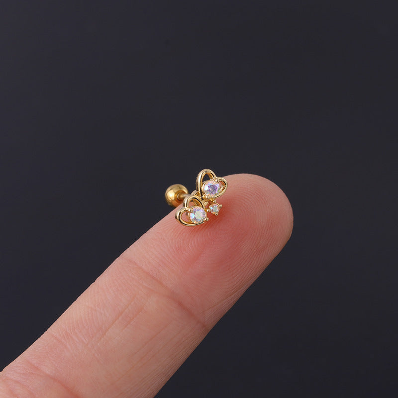 20G Anime Stud Earrings - Cute Unicorn Cartoon Piercing Jewelry for Women & Girls | Perfect for Cosplay, Gifts & Daily Wear | HSPJ308