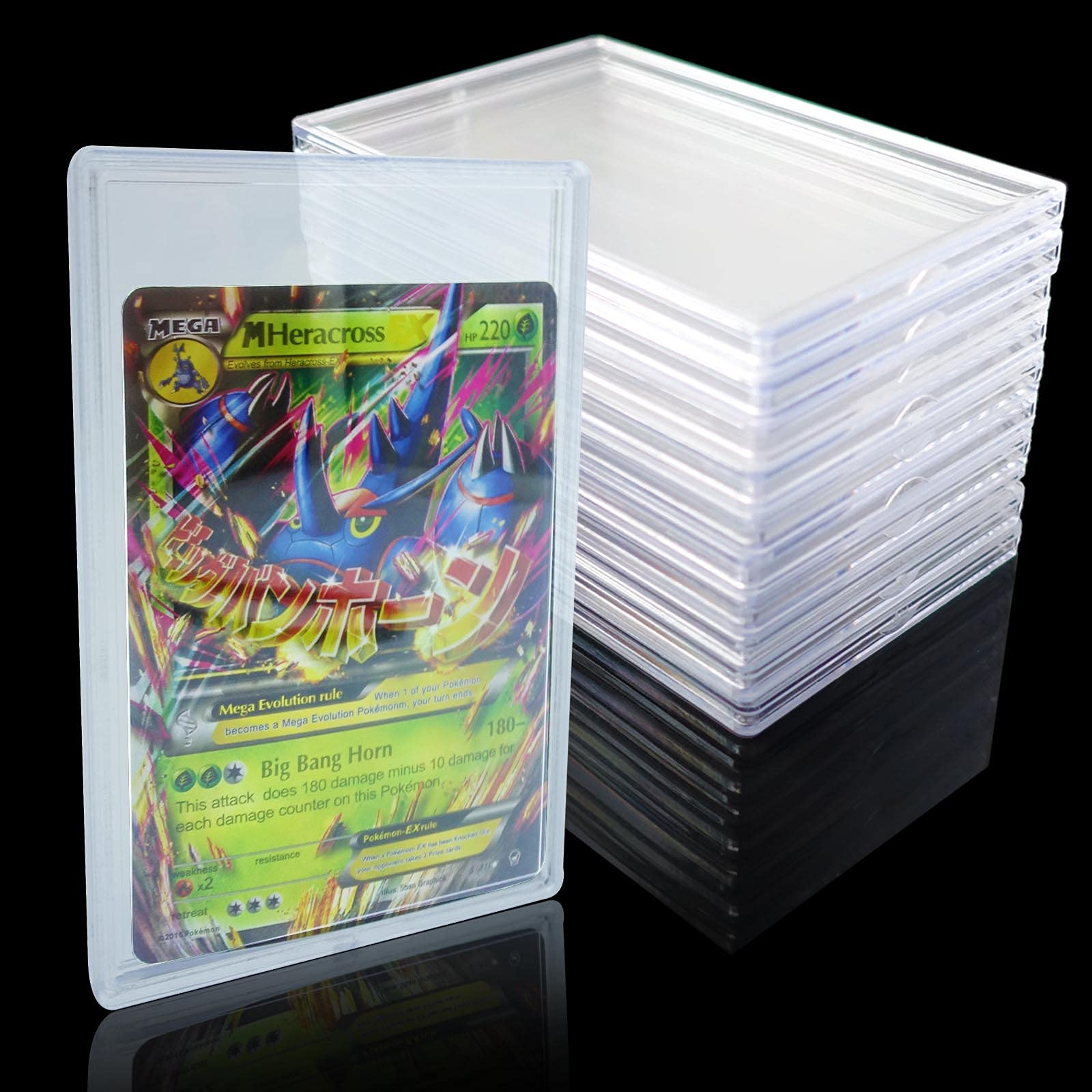 Tutata Full Protect Trading Card Holder - 10 Pack Rigid Baseball Card Case for Standard Size Cards | Perfect for Collectors, Storage & Display