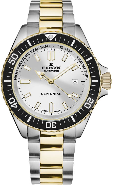 Edox Neptunian Automatic Men's Watch 80120 357JM AID - Luxury Swiss Timepiece for Diving, Business & Formal Occasions