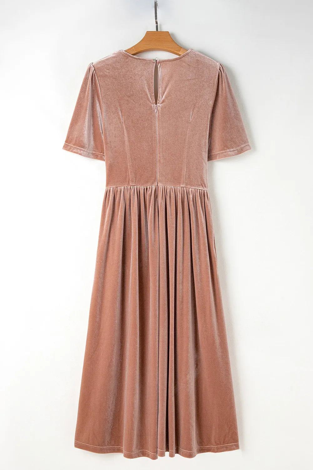 Elegant Lace Detail V-Neck Short Sleeve Midi Dress for Women | Summer Floral Party Cocktail Dress | Perfect for Weddings, Garden Parties & Date Nights