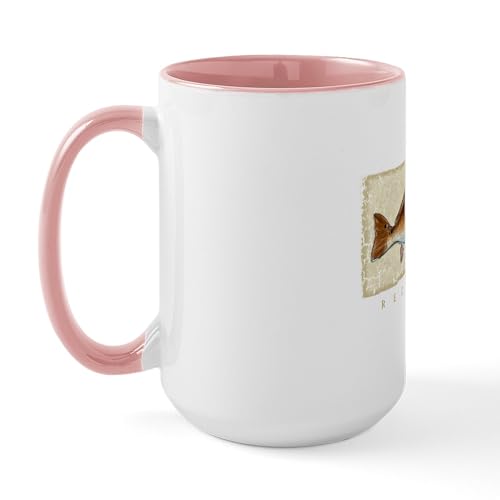 White/Pink Inside - Redfish Large Mug