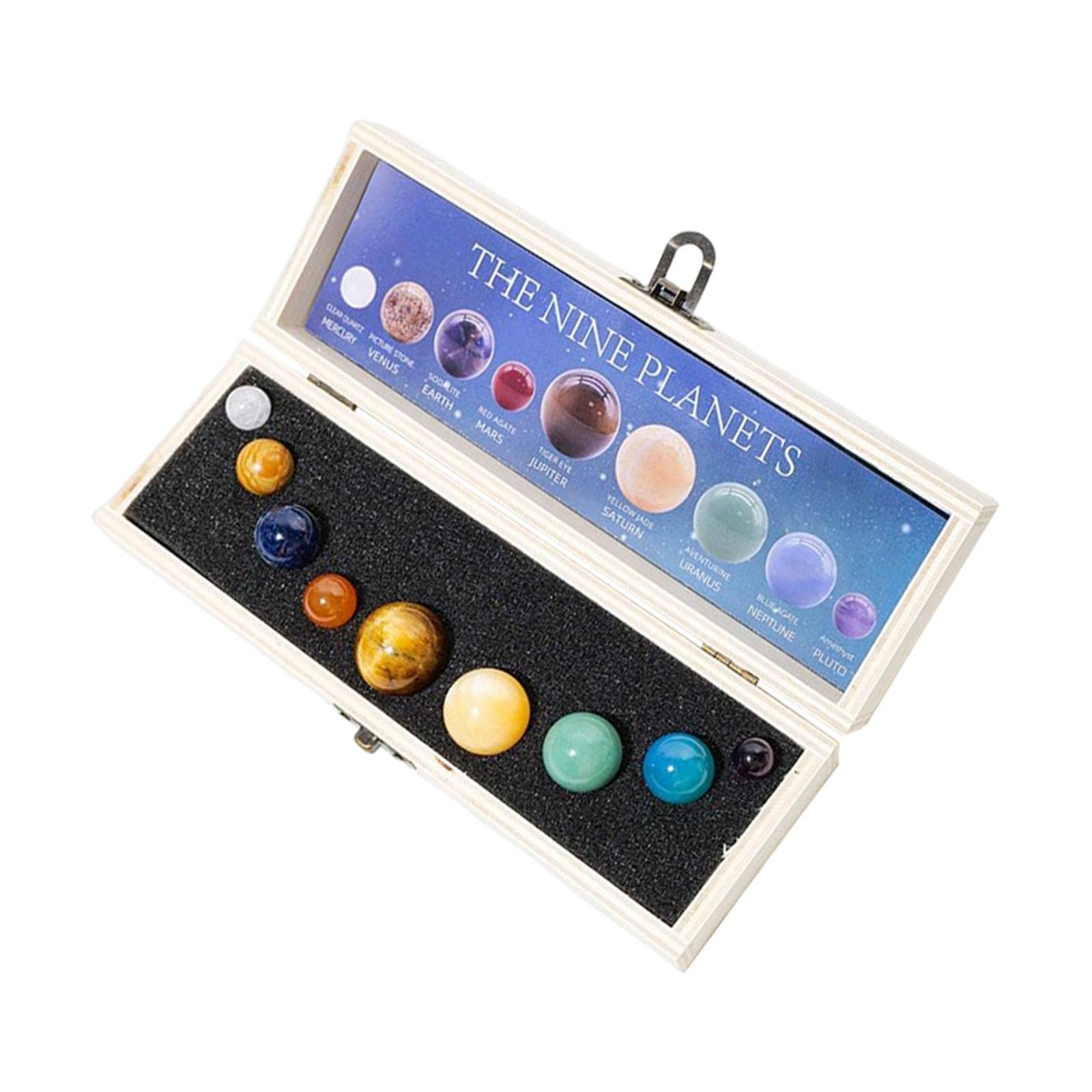 Rockible 9X Planets Solar System Model - Creative Office Desk Decor for Astronomy Lovers, Home & Classroom Decoration - Perfect Gift for Space Enthusiasts & Science Teachers