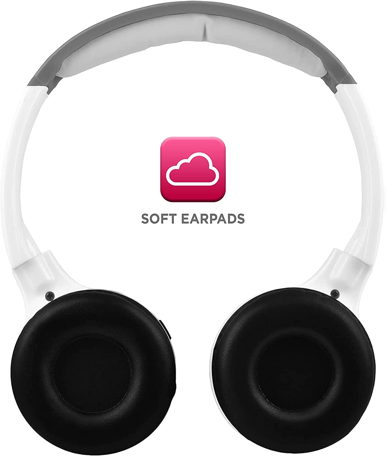 XO Vision IR630P Universal IR Wireless Foldable Headphones - Pink Bluetooth Headphones for iPhone, Android, Car & Kids | Lightweight Portable Design | Perfect for Travel, Commuting & Car Entertainment Systems