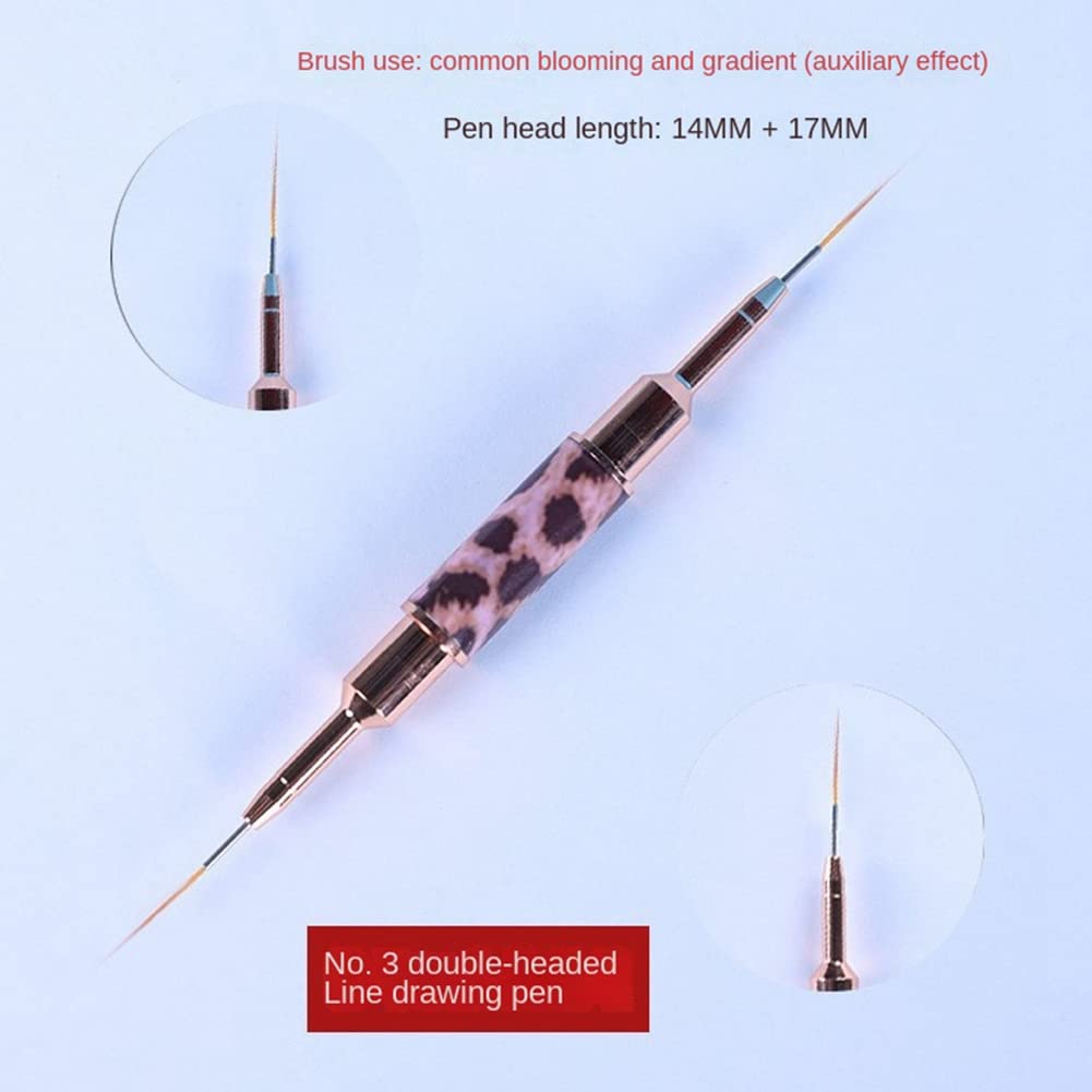 Professional Nail Art Liner Brush Set with Super Grip Handle - Perfect for Salon, Home Manicures & DIY Nail Designs