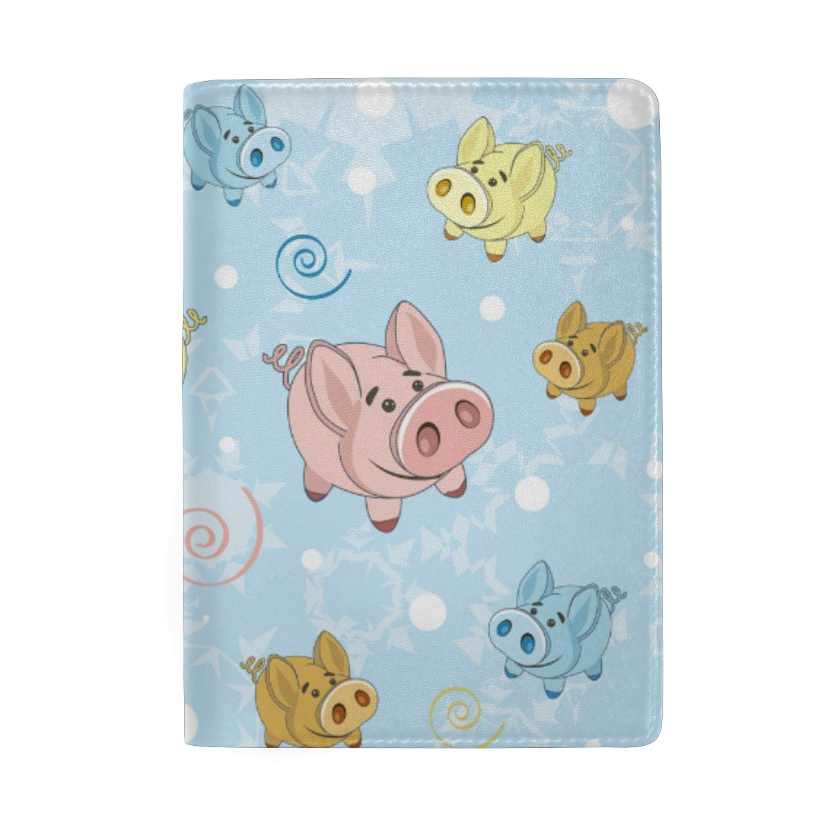 AJINGA Genuine Leather Passport Holder for Women - Stylish Travel Wallet with Big Nose Pig Design, RFID Blocking Protection | Perfect for Airports, Vacations & International Trips