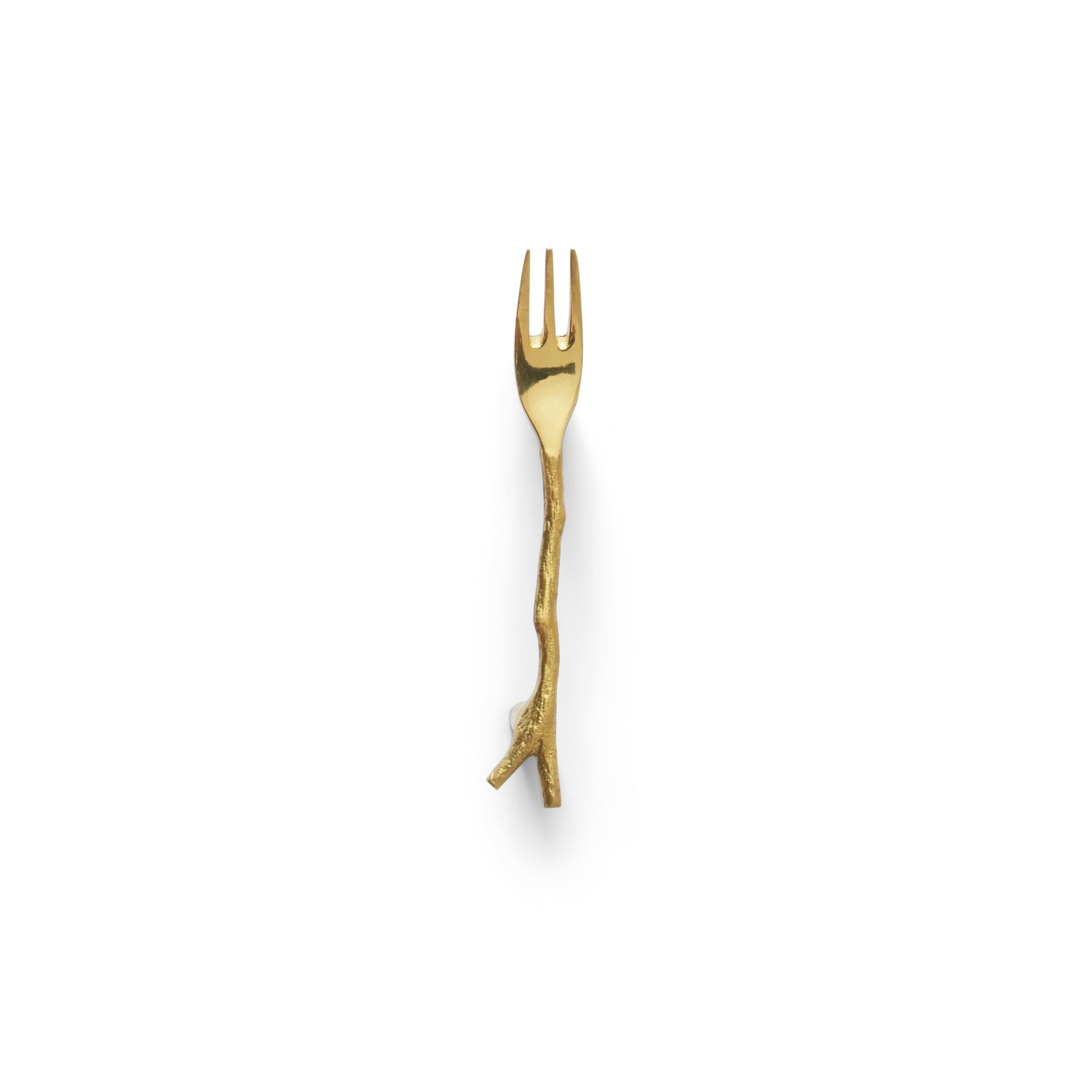 Gold Tone Fork Pull - Elegant and Durable Kitchen Utensil for Serving and Garnishing - Perfect for Dinner Parties, Buffets, and Fine Dining Presentation