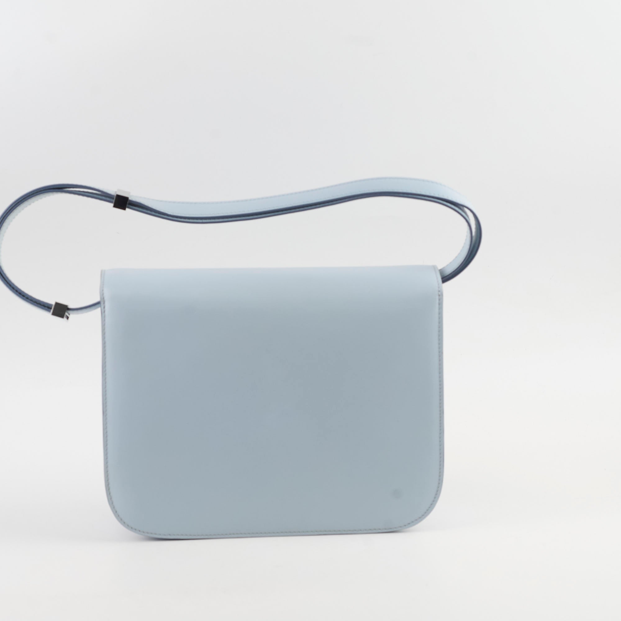Celine Box Shoulder Bag Light Blue | Genuine Leather Crossbody Purse for Women | Perfect for Work, Travel & Evening Events