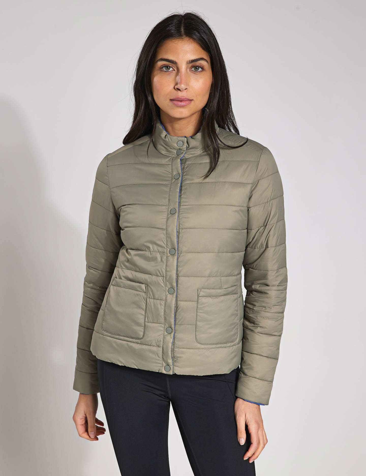 Lyra Jacket - Camouflage & Future Blue Waterproof Windbreaker for Outdoor Hiking, Camping & Travel