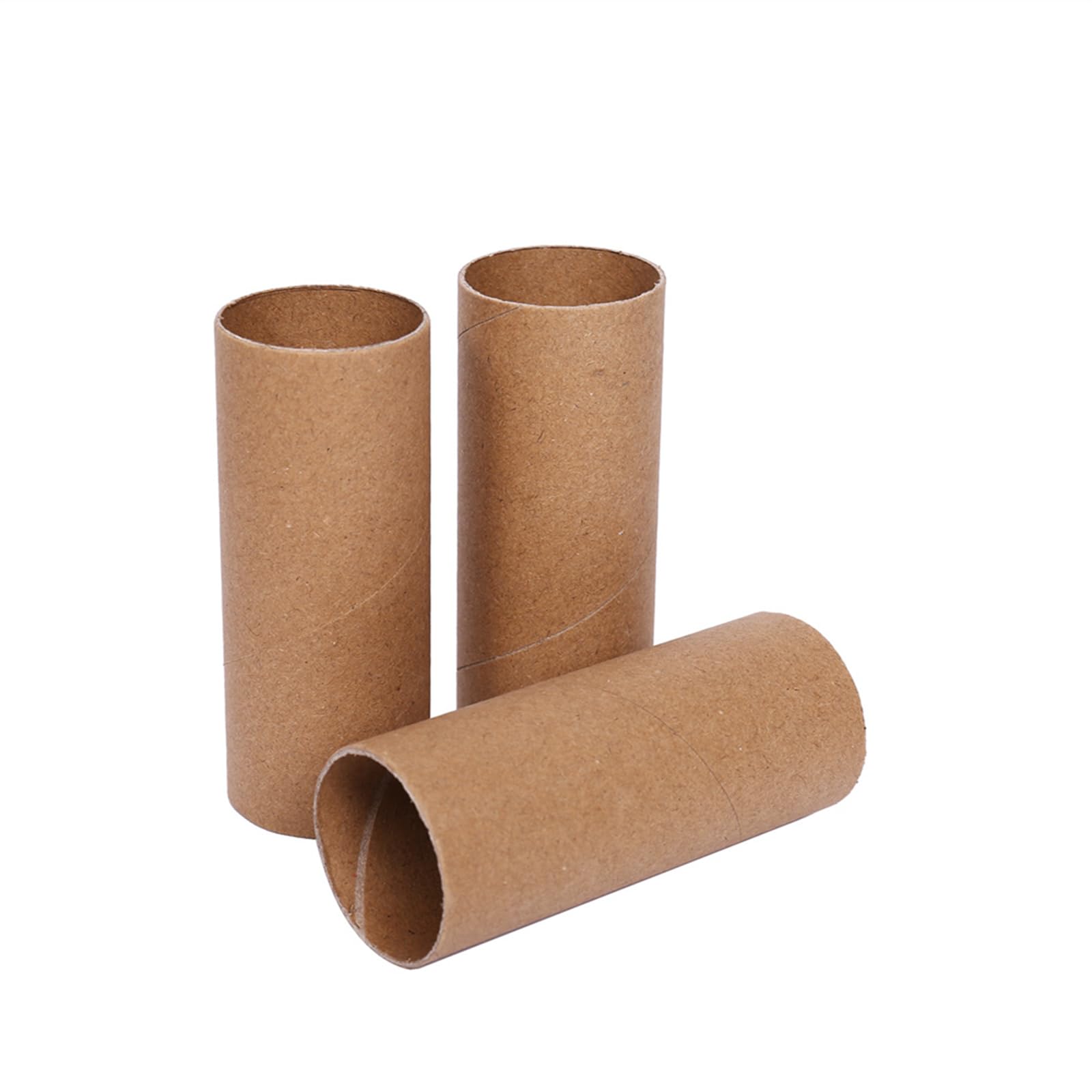 64 Pcs Brown Cardboard Tubes for DIY Crafts - 1.57x3.9 Inch Kraft Paper Rolls - Perfect for Kids Art Projects, School Supplies, and Home Decor