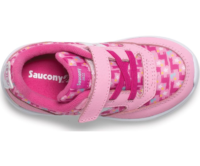 Saucony Pink Llama Baby Jazz Lite Sneakers for Toddlers & Infants - Comfortable First Walking Shoes for Boys & Girls - Perfect for Playtime, Daycare & Outdoor Activities